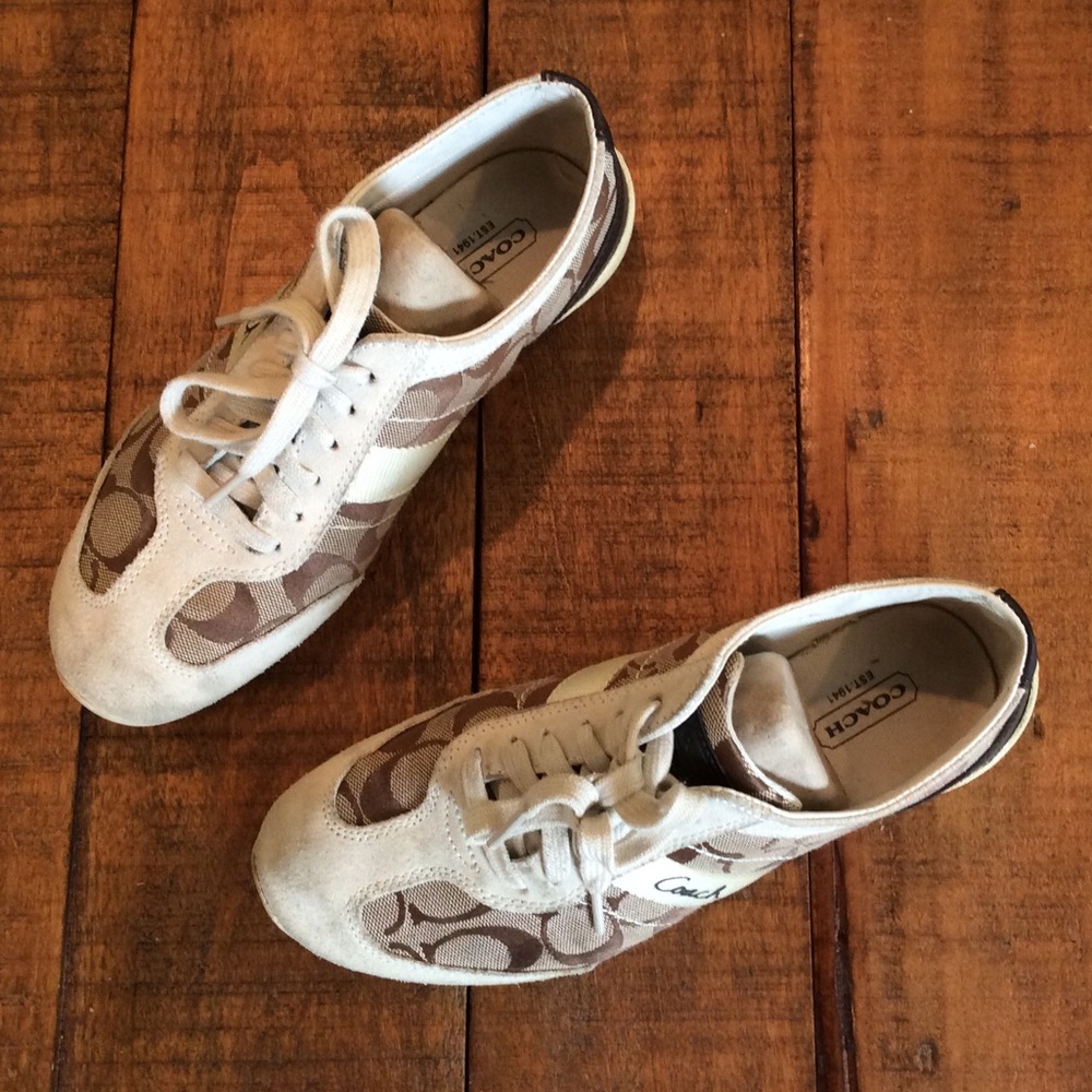 Coach signature monogram sneakers size 7